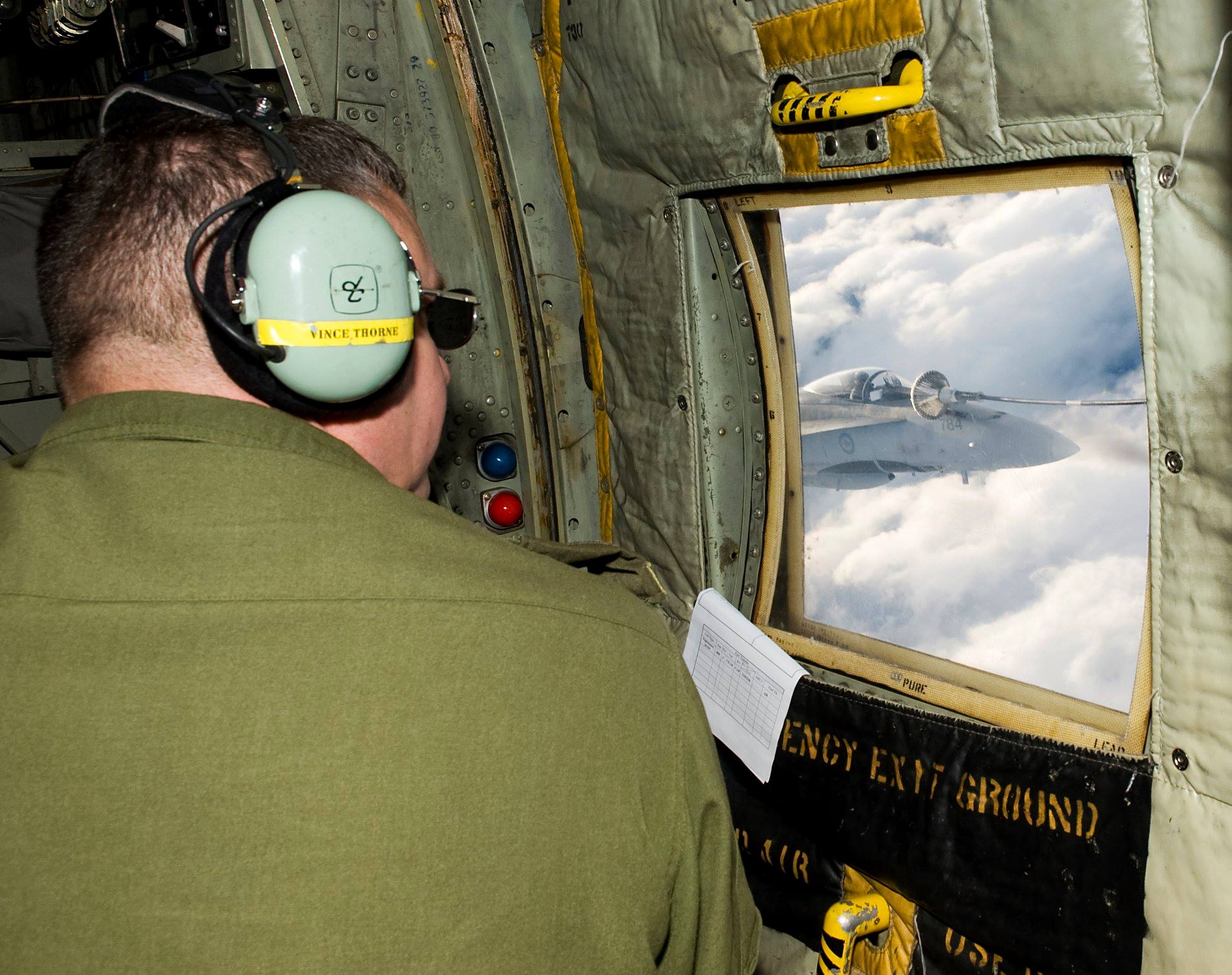 Royal Canadian Air Force - Sergeant Vince Thorne, loadmaster onboard a ...