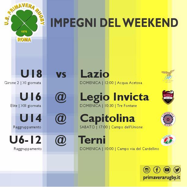 Primavera Rugby - Il nostro lungo weekend si è aperto ieri sera con l ...