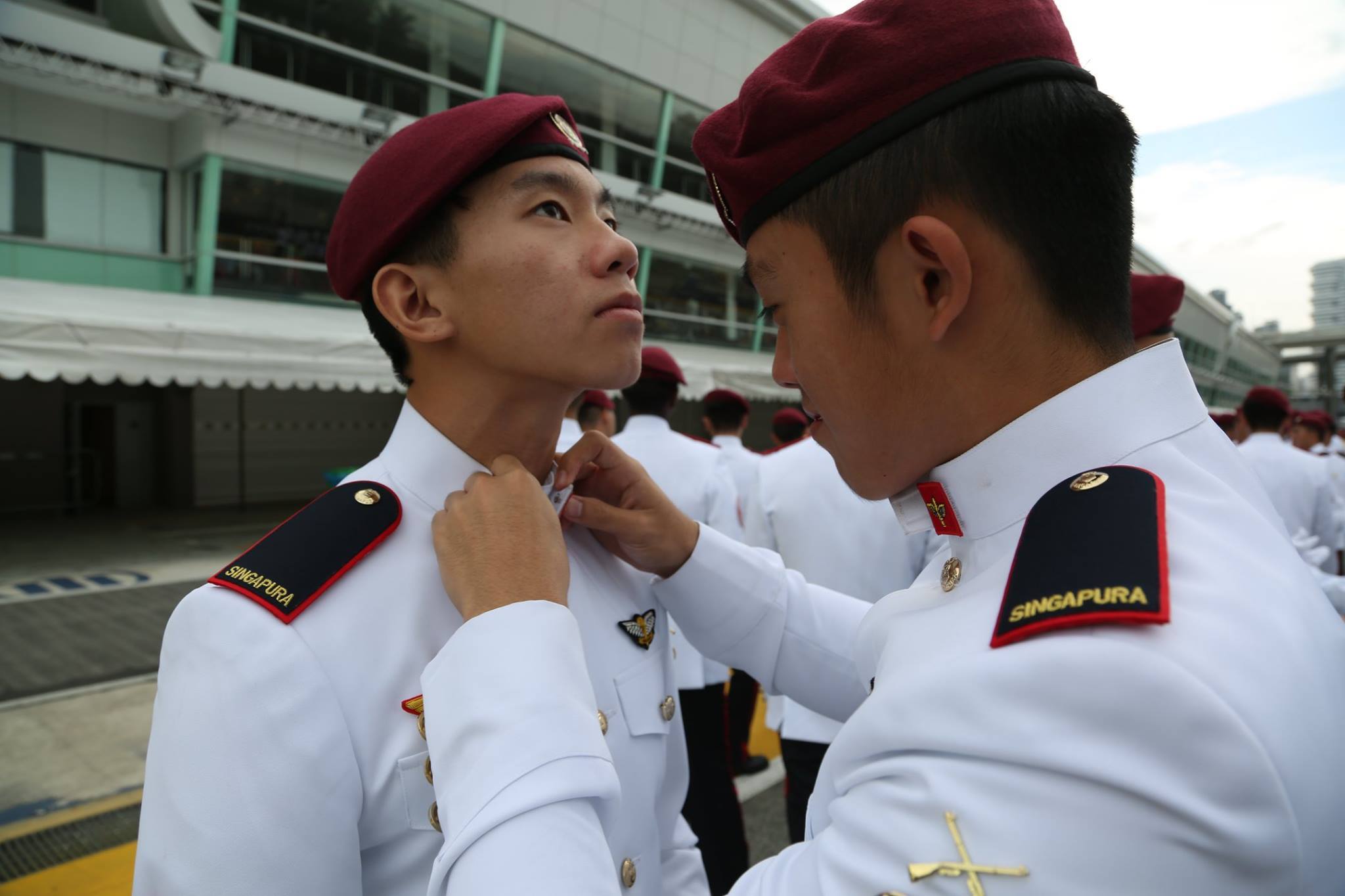 The Singapore Army - Getting ready to get the show started. | Facebook