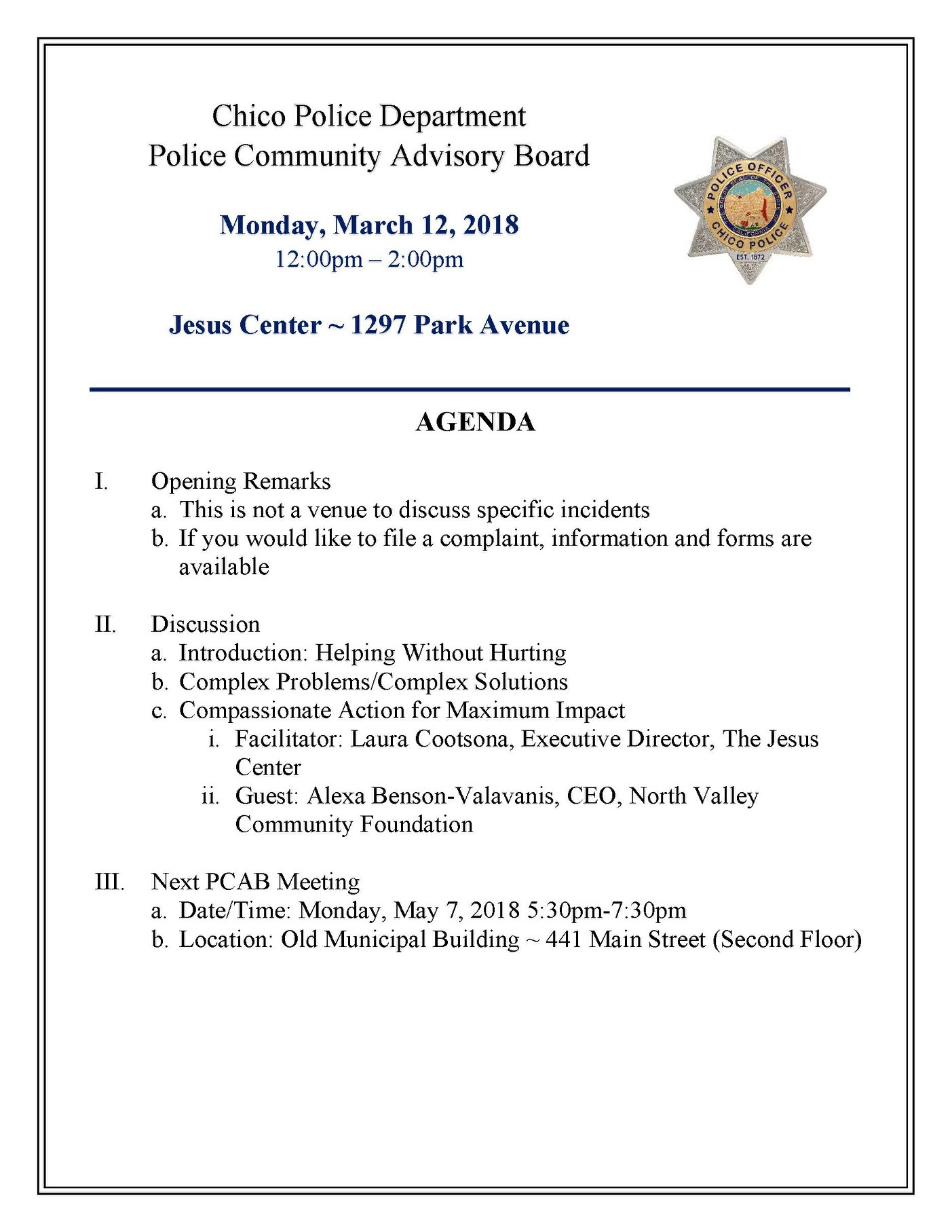 Chico Police Department added a... - Chico Police Department