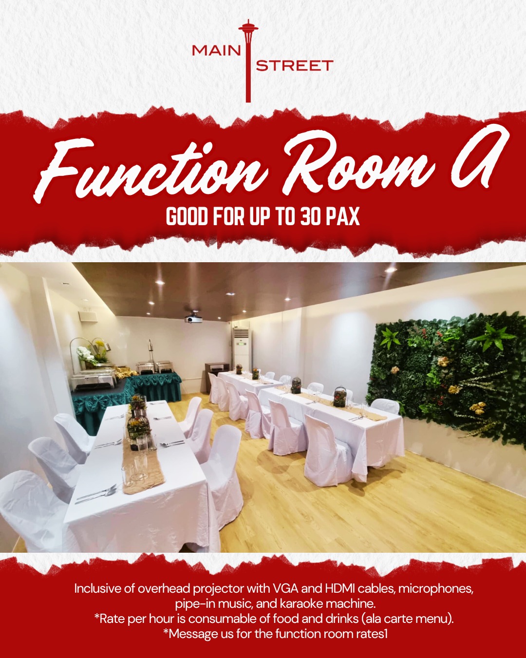 Main - Here's our newly renovated FUNCTION ROOM A! Perfect for any ...