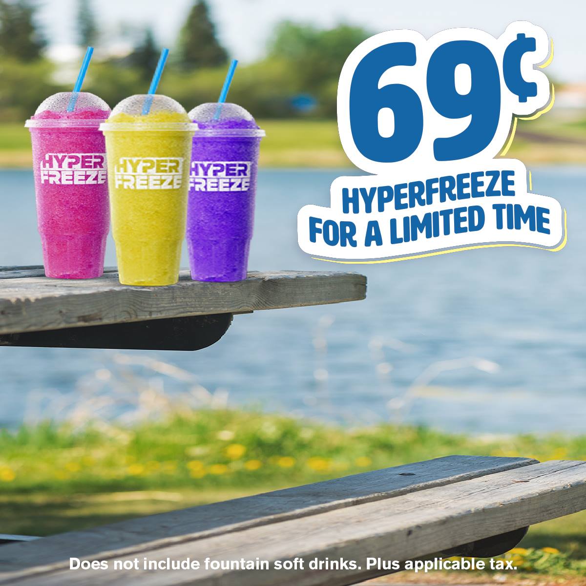 You can stay cool for the summer with our 69¢ HYPERFREEZE frozen