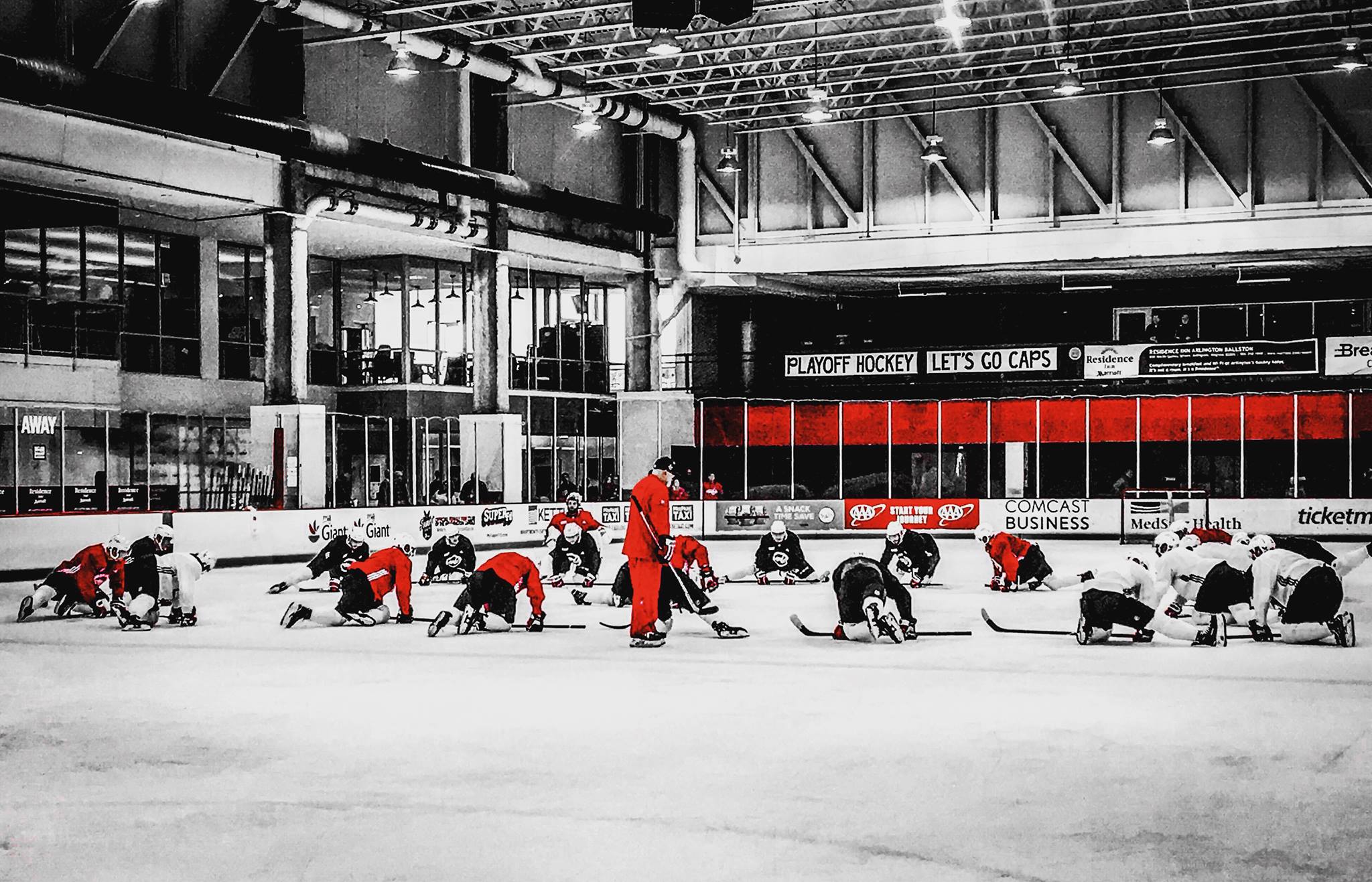 MedStar Capitals Iceplex - Rock The Red! Stands were packed for ...