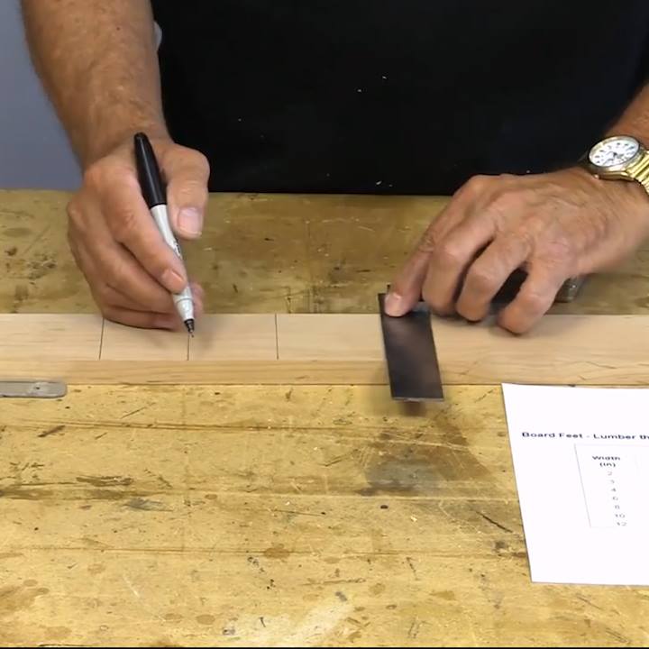WoodWorkWeb - How to Make a Lumber Rule for Quickly...