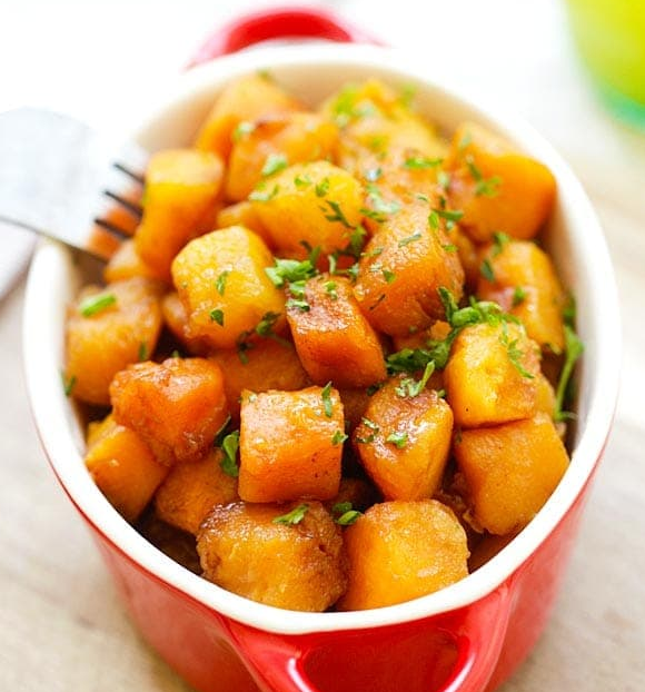 Rasa Malaysia - Roasted butternut squash with honey balsamic. A perfect ...