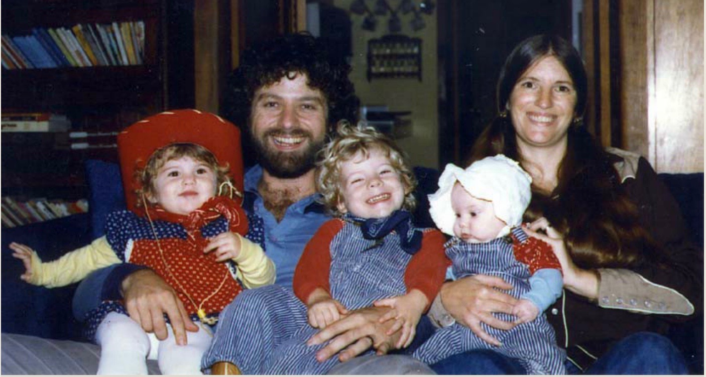 Keith Green - Oct.1981 -- Keith and me, with Bethany, Josiah, and ...