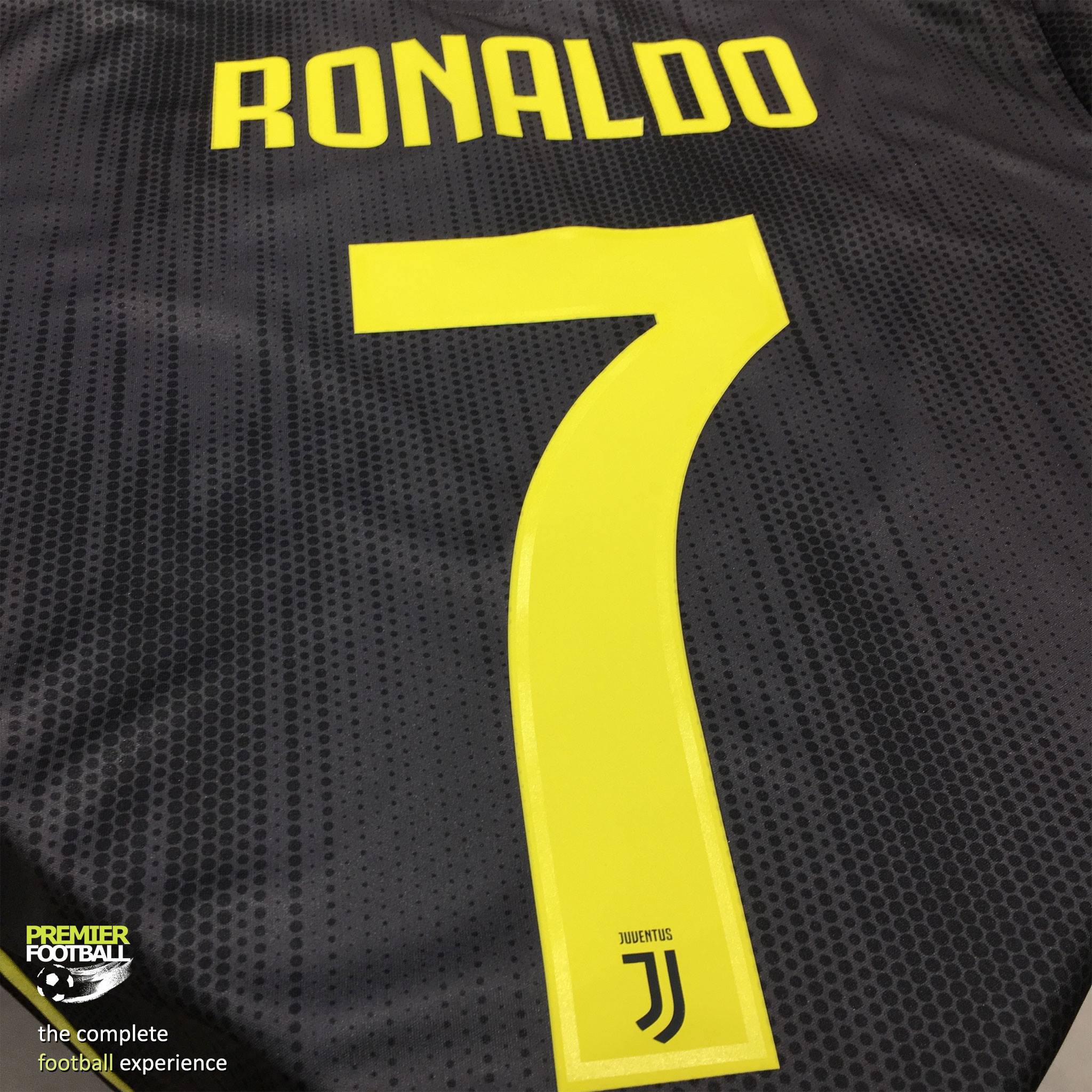 Ronaldo #7 Nameset for Juventus 18/19 Third currently available