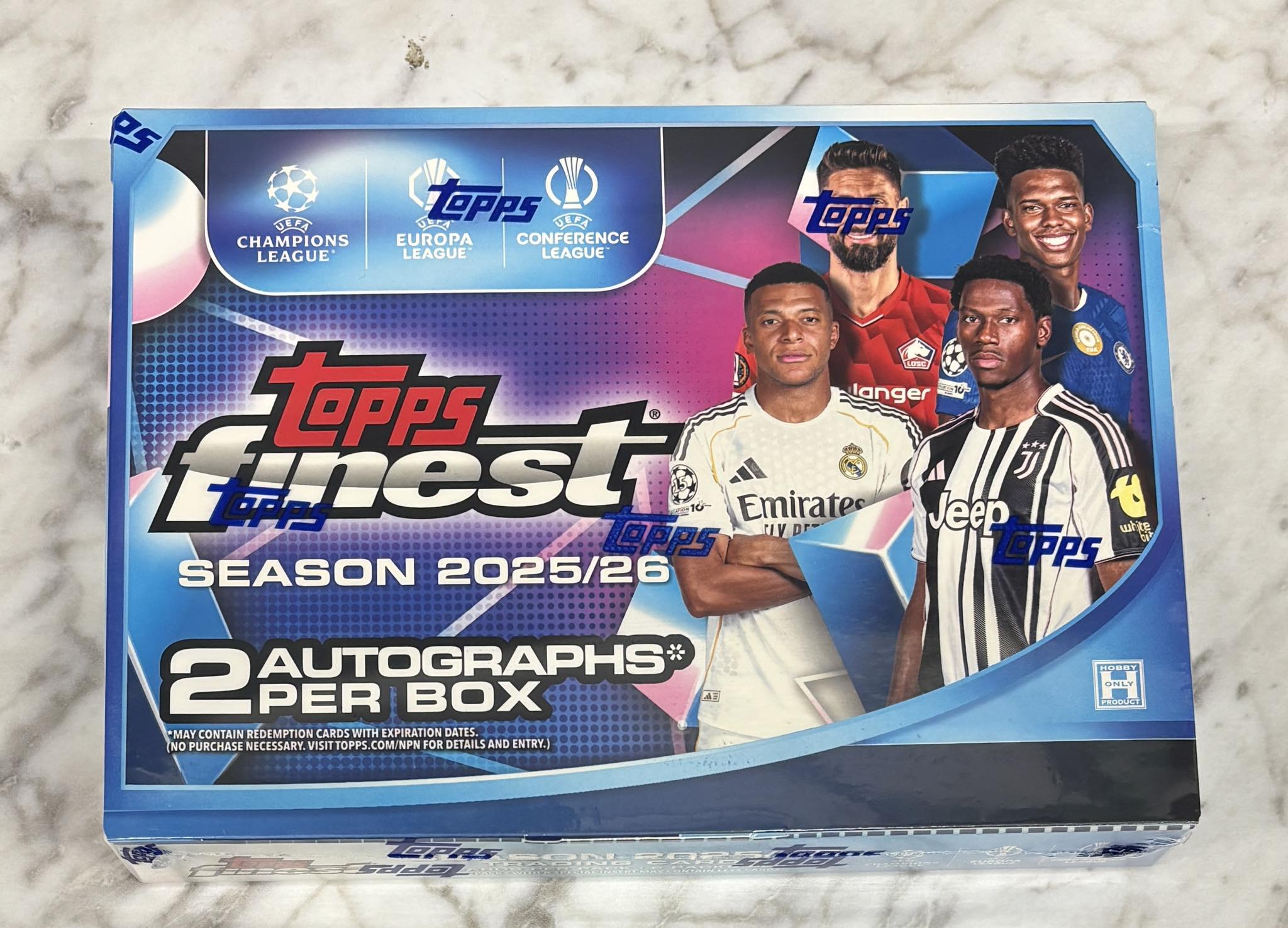 2025-26 Topps Finest UEFA hobby box with Messi and Yamal autographs