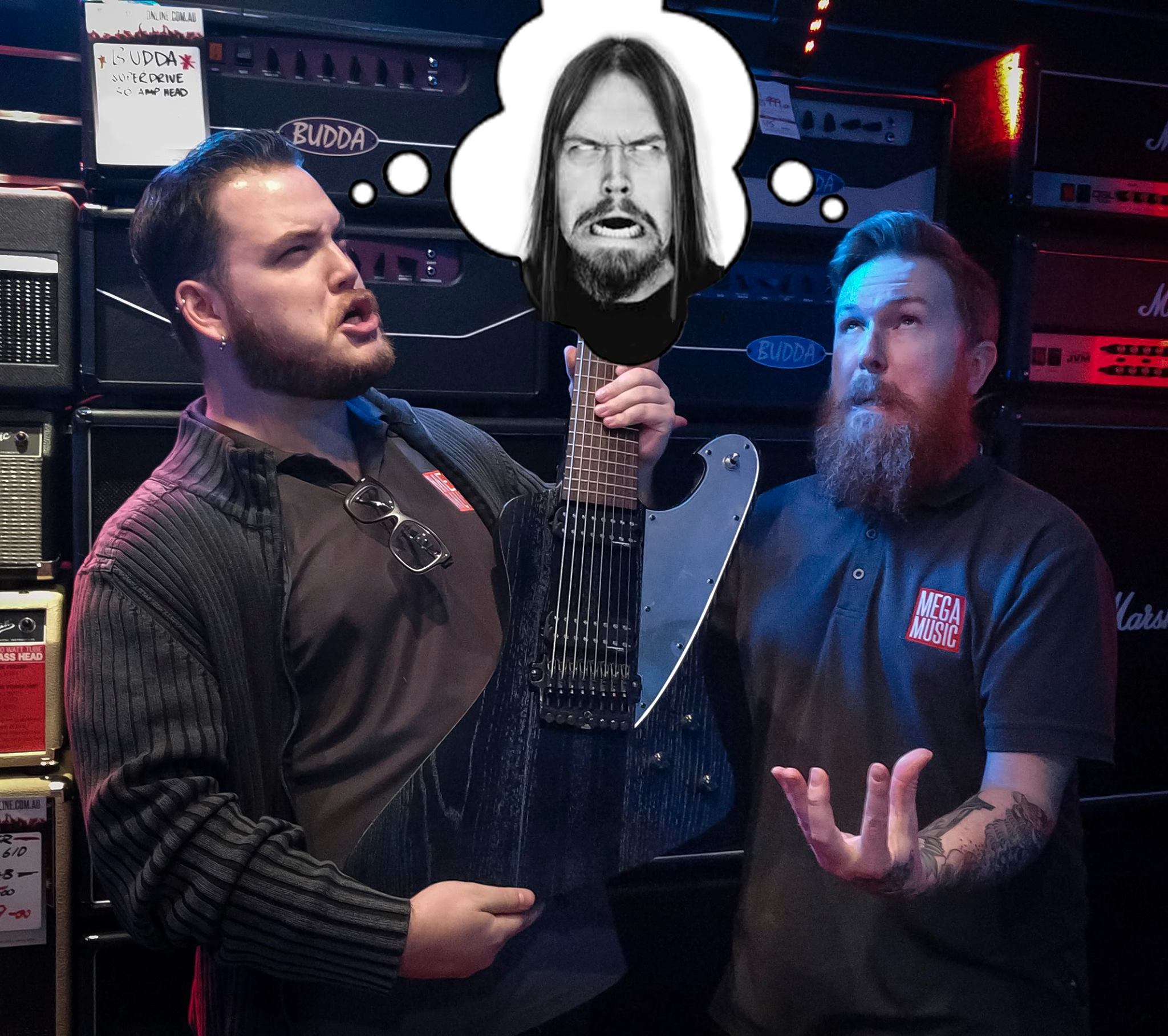 Keyan Houshmand, with the amazing Harron Custom Guitars, got the