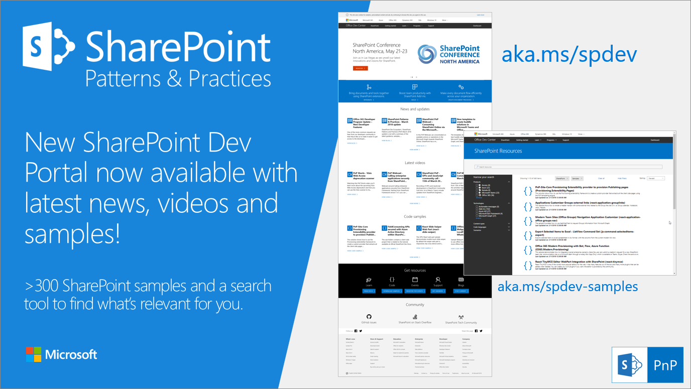 New SharePoint Developer Portal... - Microsoft 365 Developer