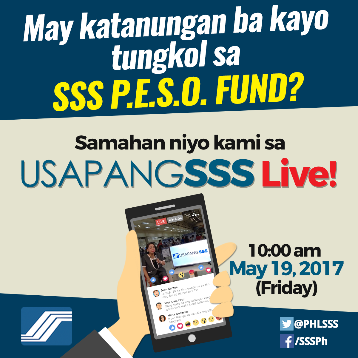 Philippine - Samahan ninyo kami ngayong biyernes sa #UsapangSSS Live ...