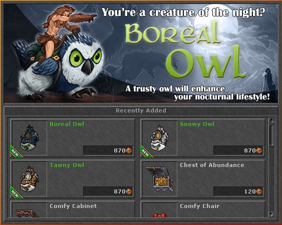 Tibia - Owl mounts have been added to the Store! Those... | Facebook