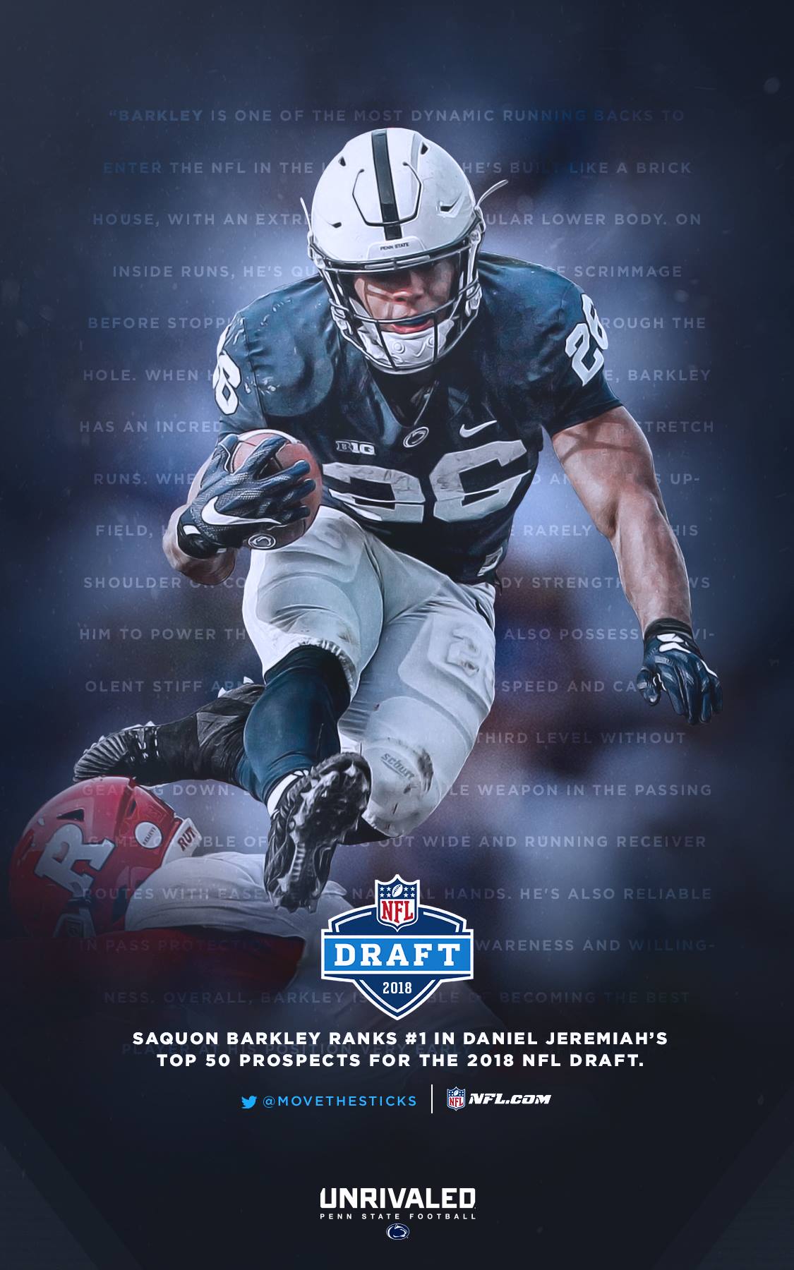 Rb Saquon Barkley Comes In At The No 1 Penn State