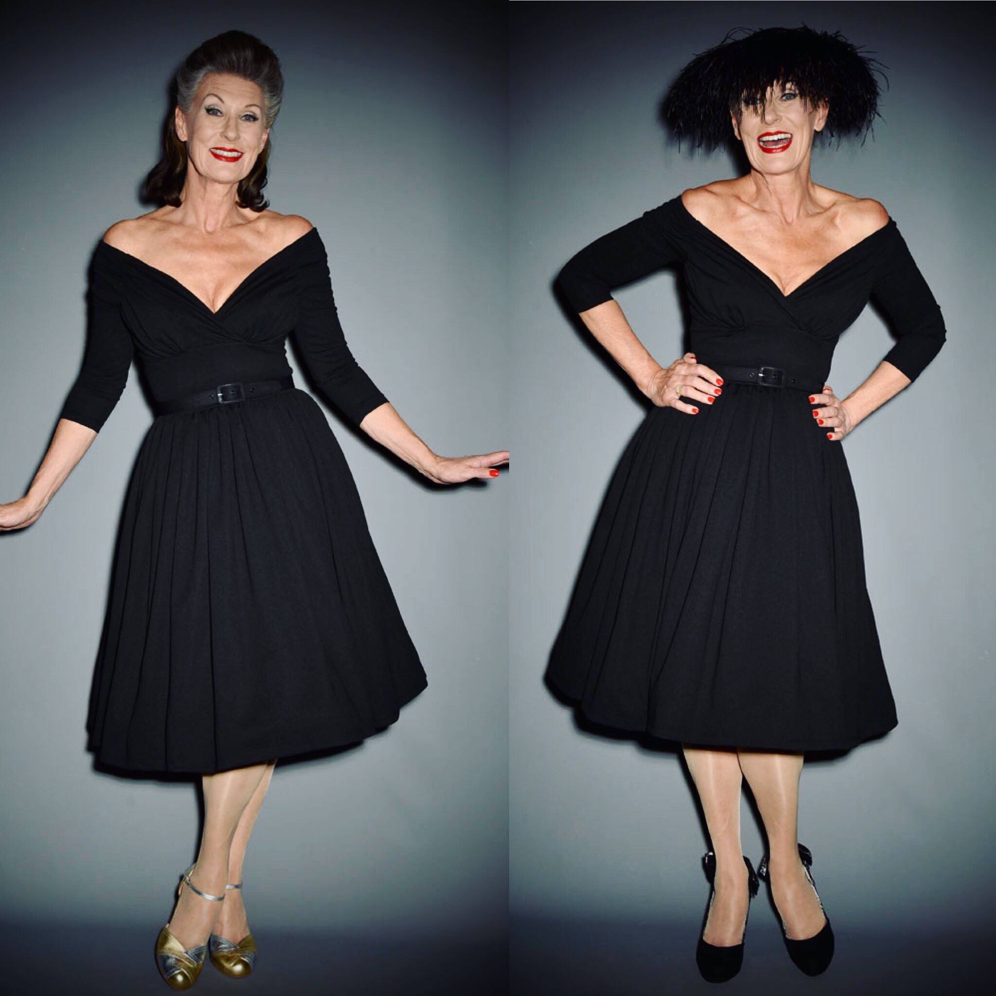 green accessories for black dress One but two completely different looks! The power of good accessories, a life lesson we learnt from the beautiful Nikki 🖤 https://deadlyisthefemale.com/shop/black-starlet-swing-dress/ Photography: Kevin Mitchell HMUA: All Dolled Up Monitor_publish:2025-04-02 22:26