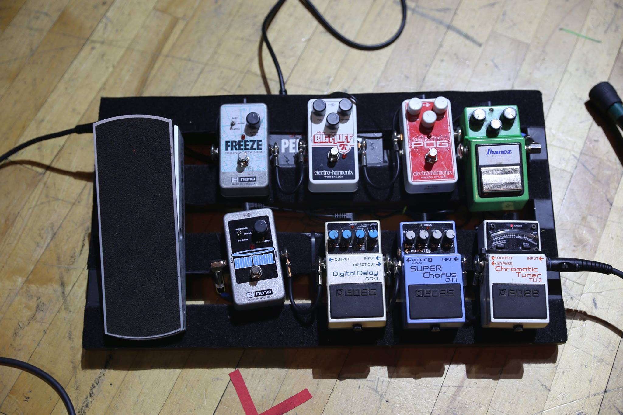 Here is Citizen guitarist Nick Hamm's pedalboard with stomps from