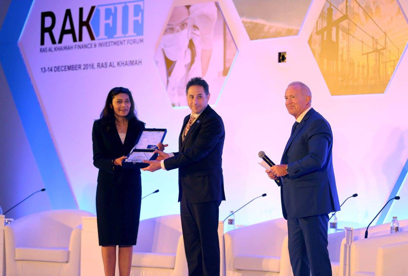 Ras Al Khaimah Economic Zone - RAKEZ - Our CEO Ramy Jallad (C) receives ...