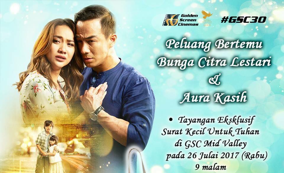 Sensasi Selebriti Budiey Com Dua Pelakon Ternama Indonesia Bunga Citra Lestari Aura Kasih Bakal Berada Di Kuala Lumpur Untuk Promosi Filem Terbaru Mereka Surat Kecil Untuk Tuhan Para Peminat Pelakon
