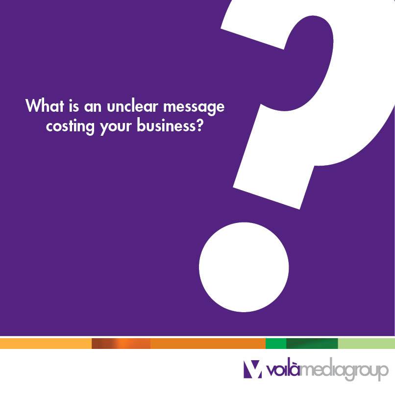 What is an unclear message costing... - Voila! Media Group | Facebook