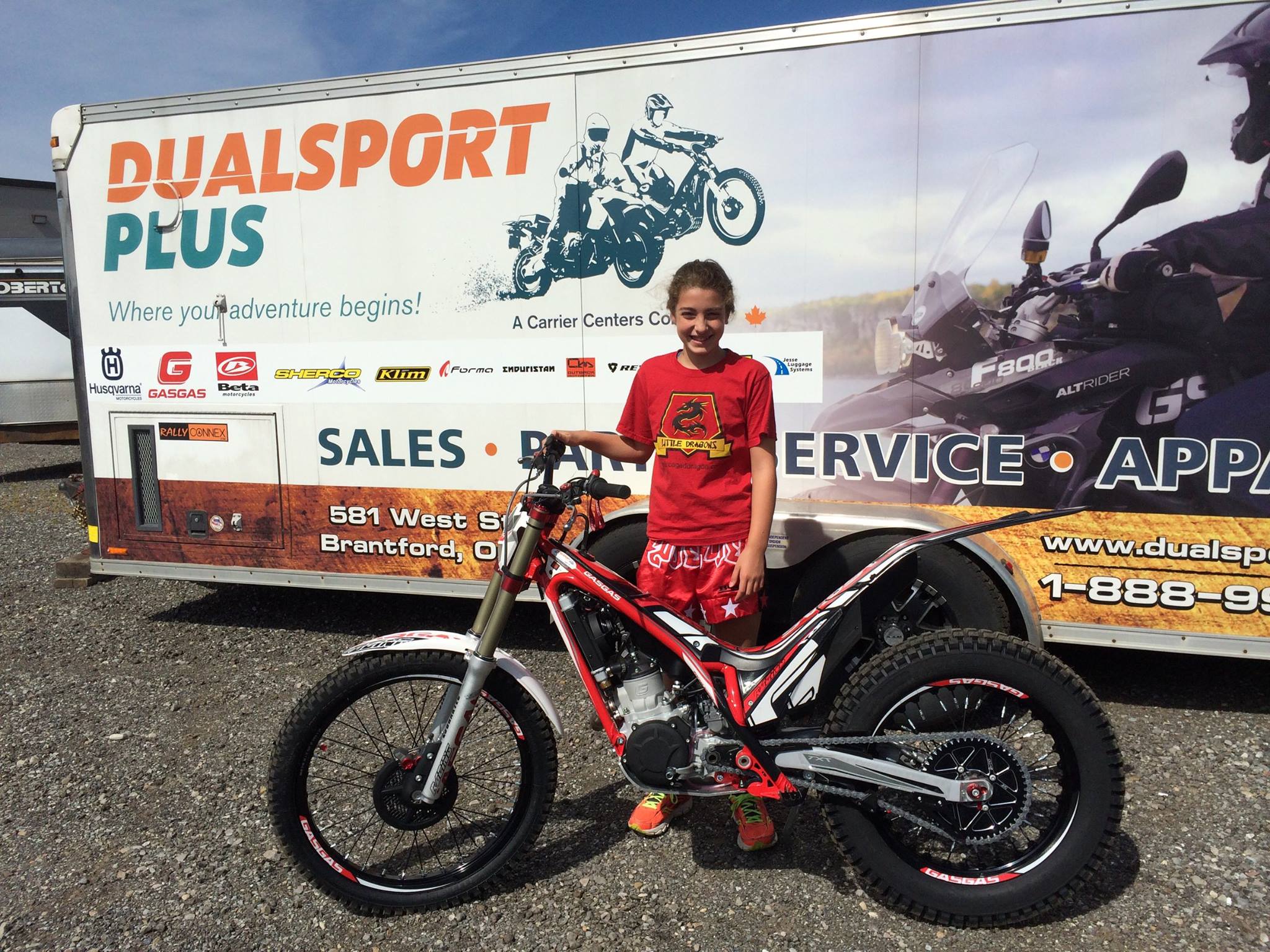 Dualsport Plus - This is 12 yr old Robin Farr ( daughter...