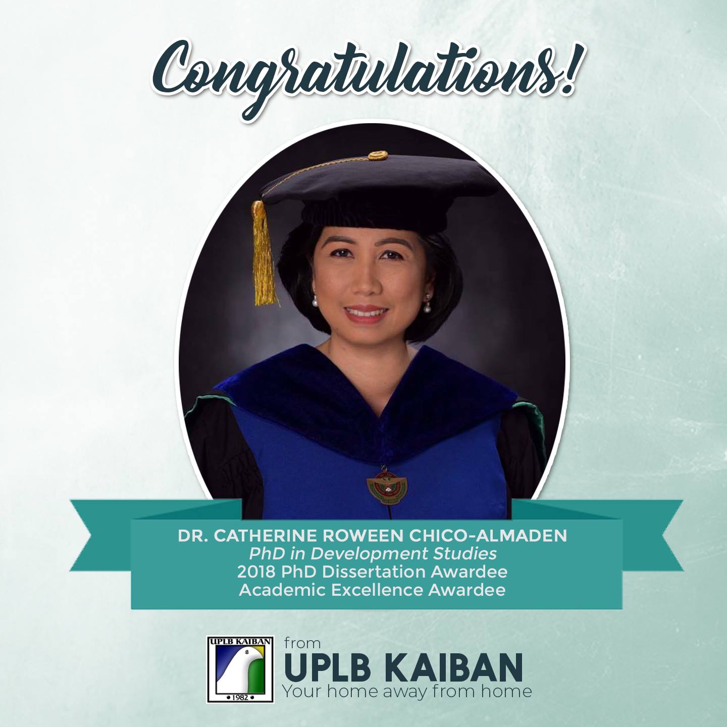 UPLB Kaiban - We would like to congratulate Dr. Catherine... | Facebook