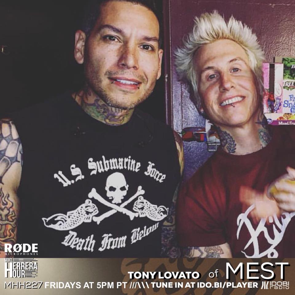 Don't miss MEST singer Tony Lovato on #MikeHerreraHour tonight
