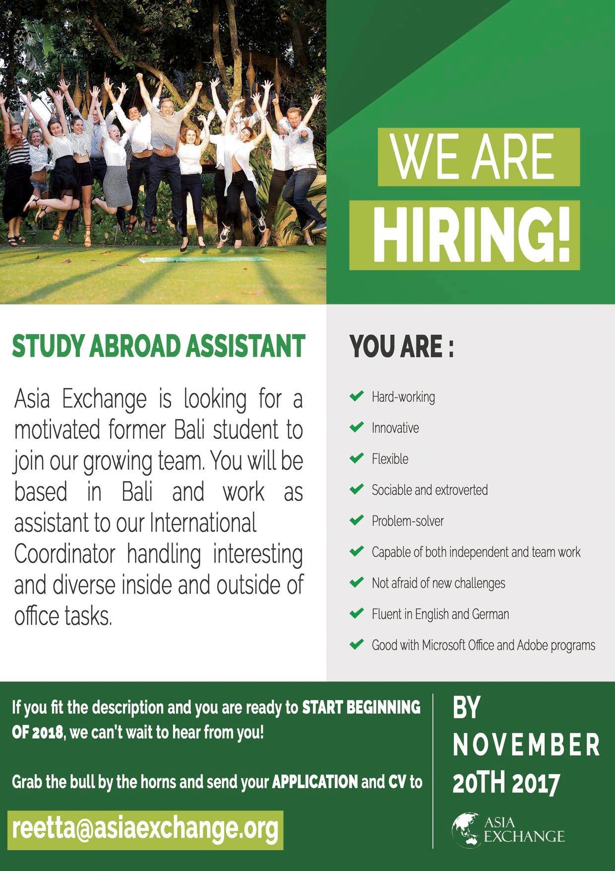 Asia Exchange - Have you ever dreamt of working and living in Indonesia ...