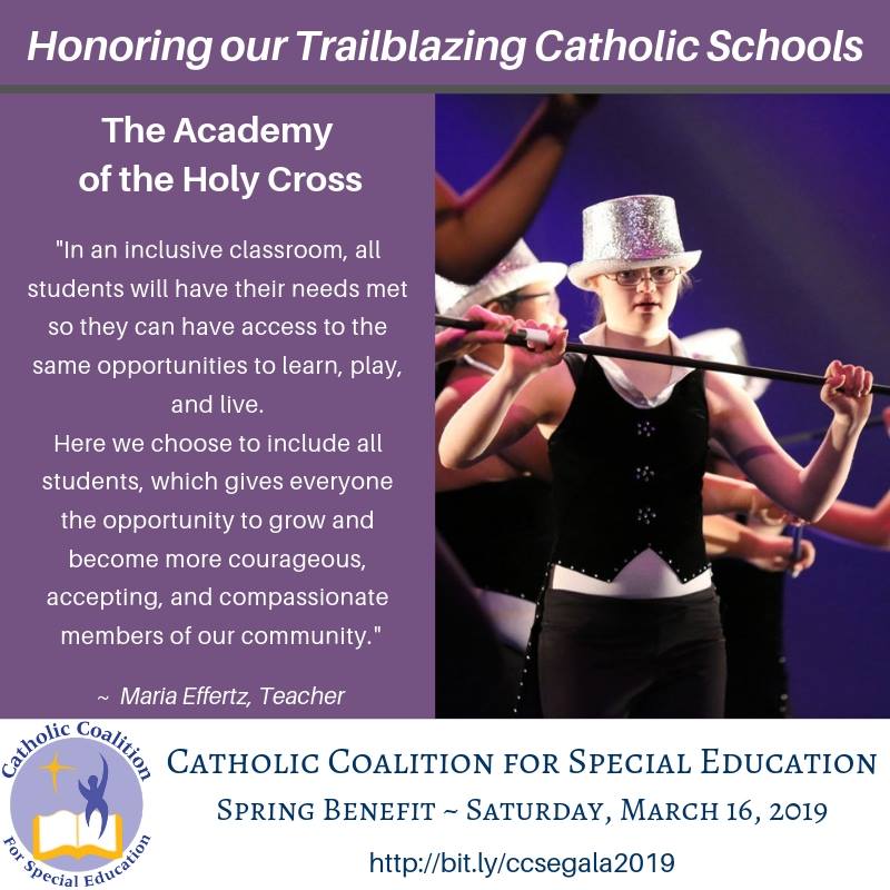 We are so honored to work with... - Academy of the Holy Cross