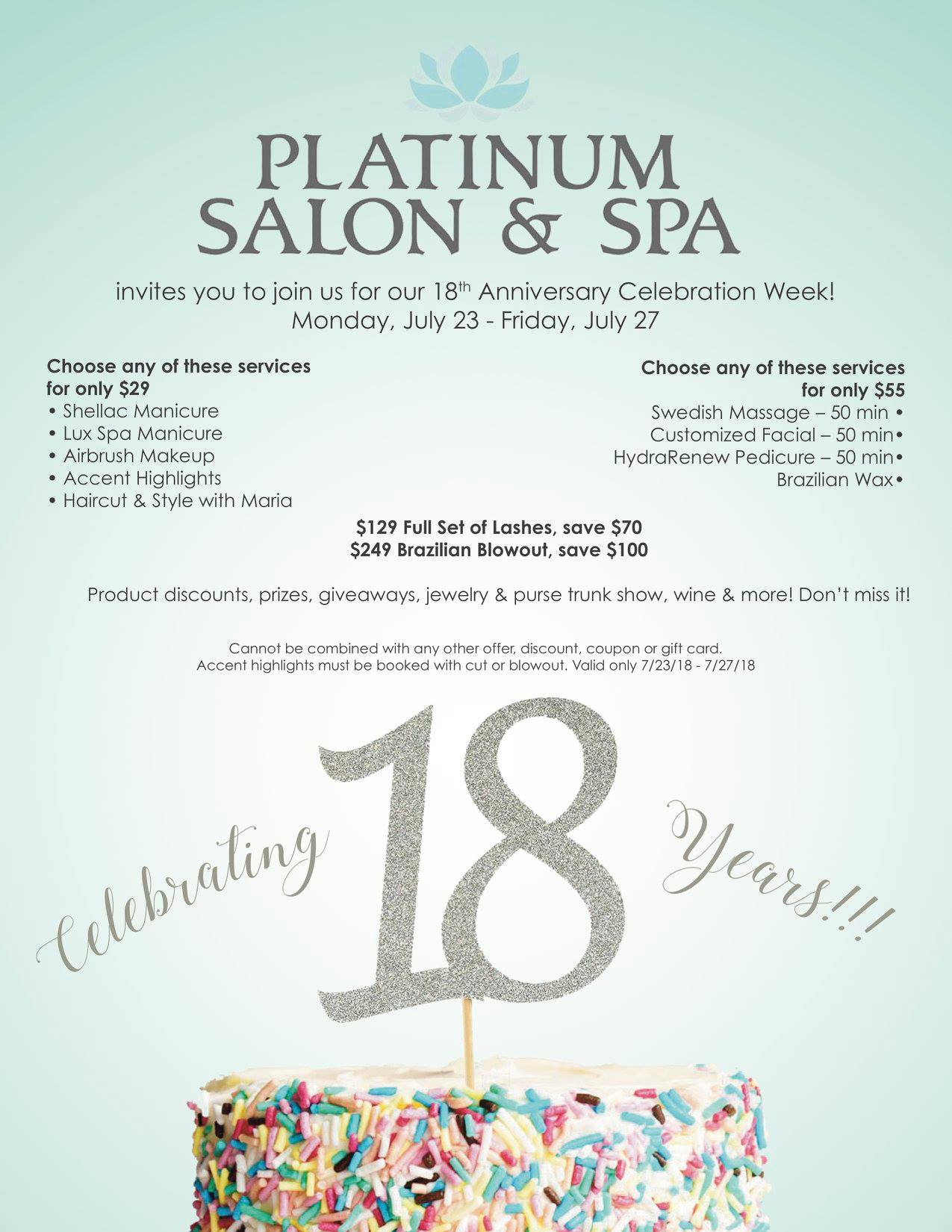 Platinum Salon & Spa Home Facebook