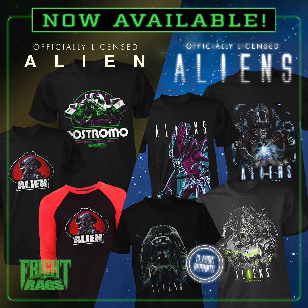 FRIGHT-RAGS - NOW AVAILABLE! Officially Licensed ALIEN