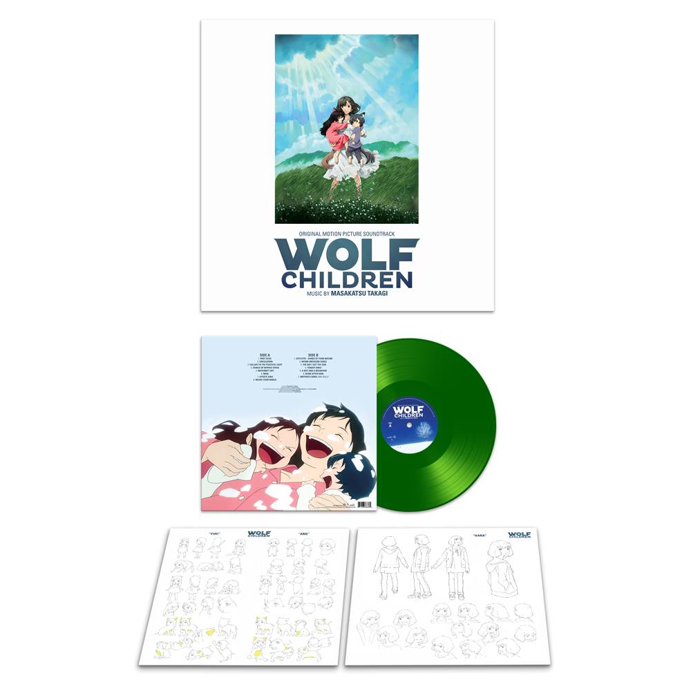 The Vinyl LP soundtrack for Wolf Children, the celebrated film