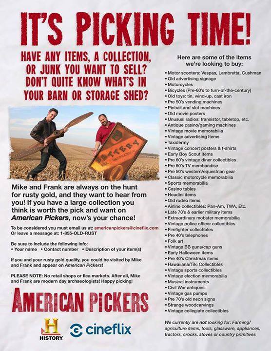 American Pickers List