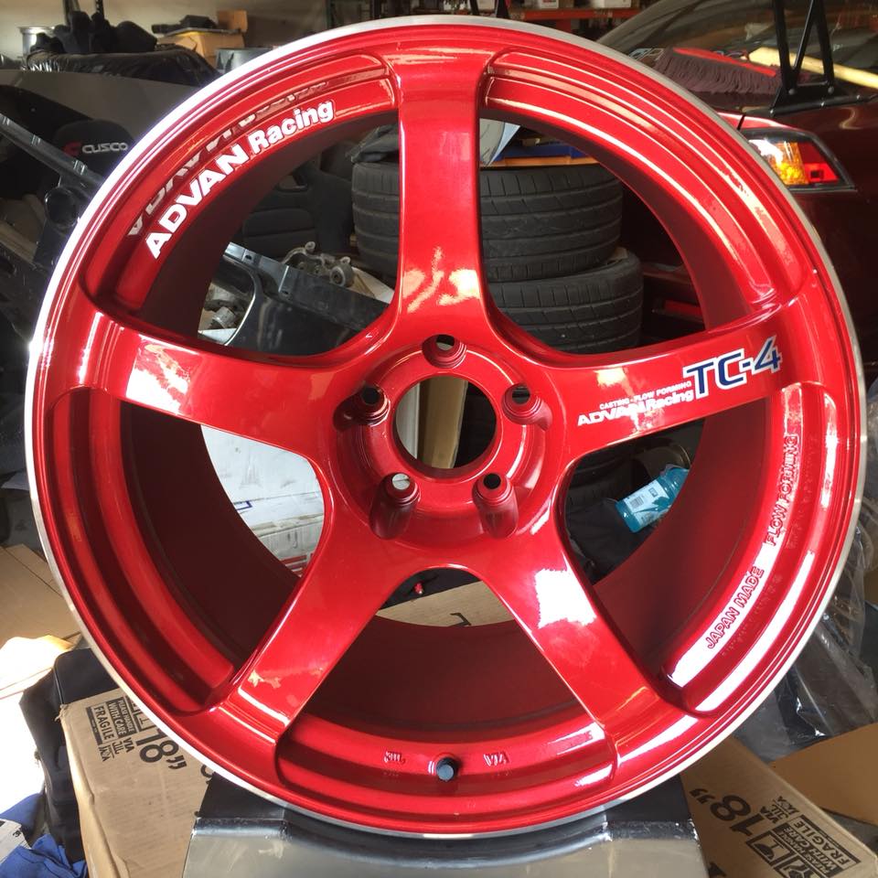 Advan Racing TC-4 in Racing Candy Red 🔥 Flow Formed Cast