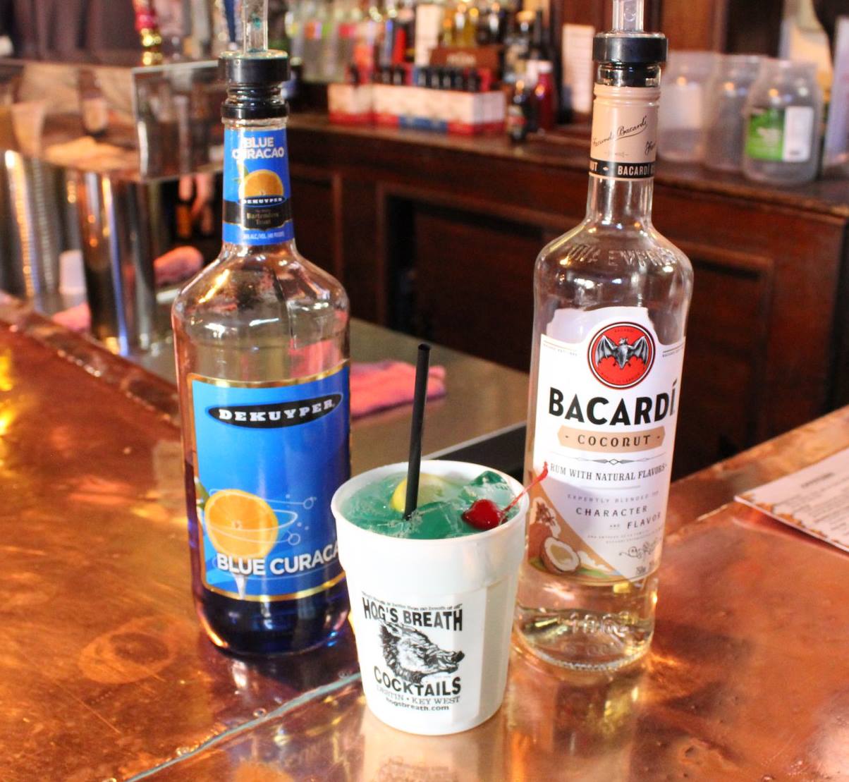 Hog's Breath Saloon - Here's to Blue Skies and Bluer Drinks! 🍹 Pictured ...