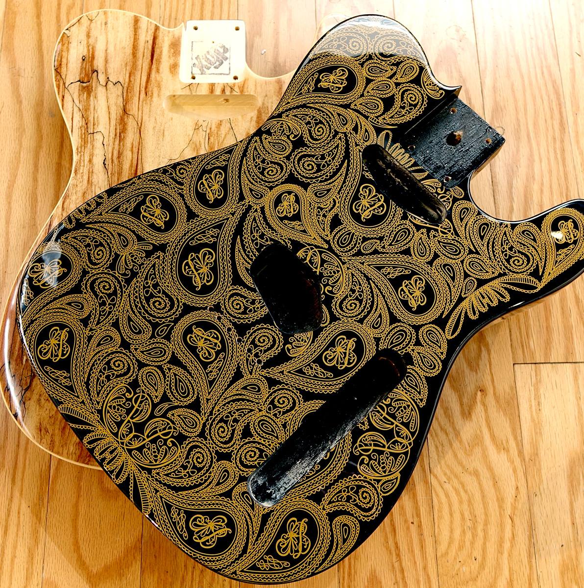 El Dorado hand-engraved Tele parts sets are back in stock, and