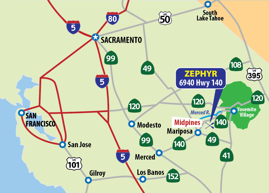 Our last new map post showing... - ZEPHYR WHITEWATER RAFTING