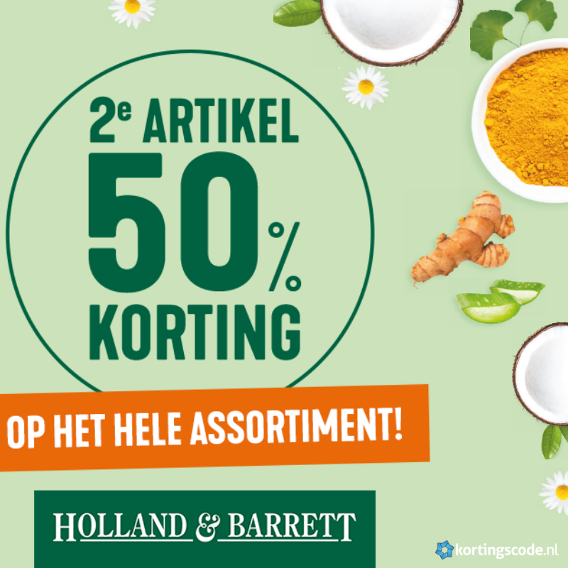 Kortingscode.nl - 🌿 2e ARTIKEL 50% KORTING 🌿 Bij Holland &... | Facebook