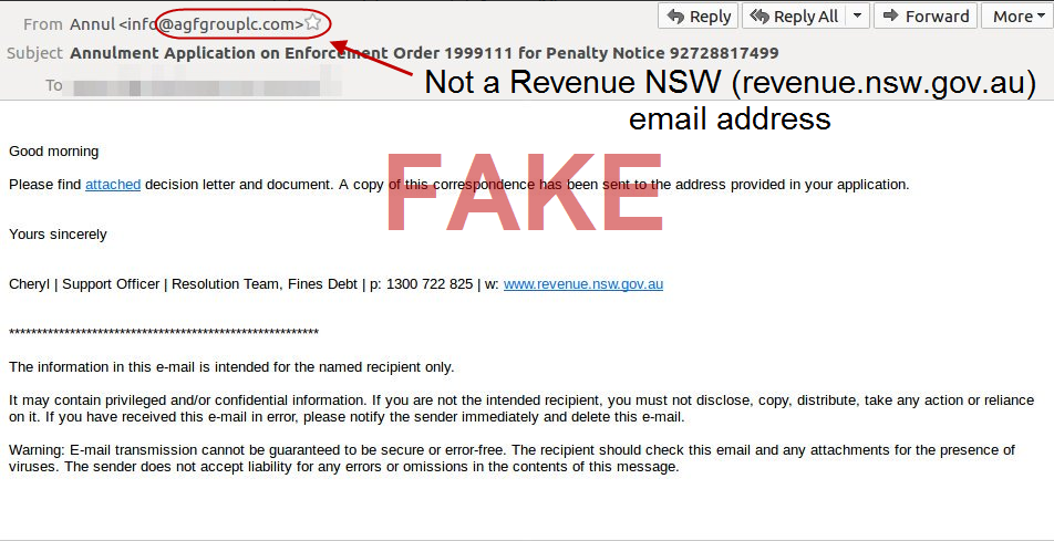 SCAM ALERT! Scam emails pretending to... - NSW Police Force | Facebook