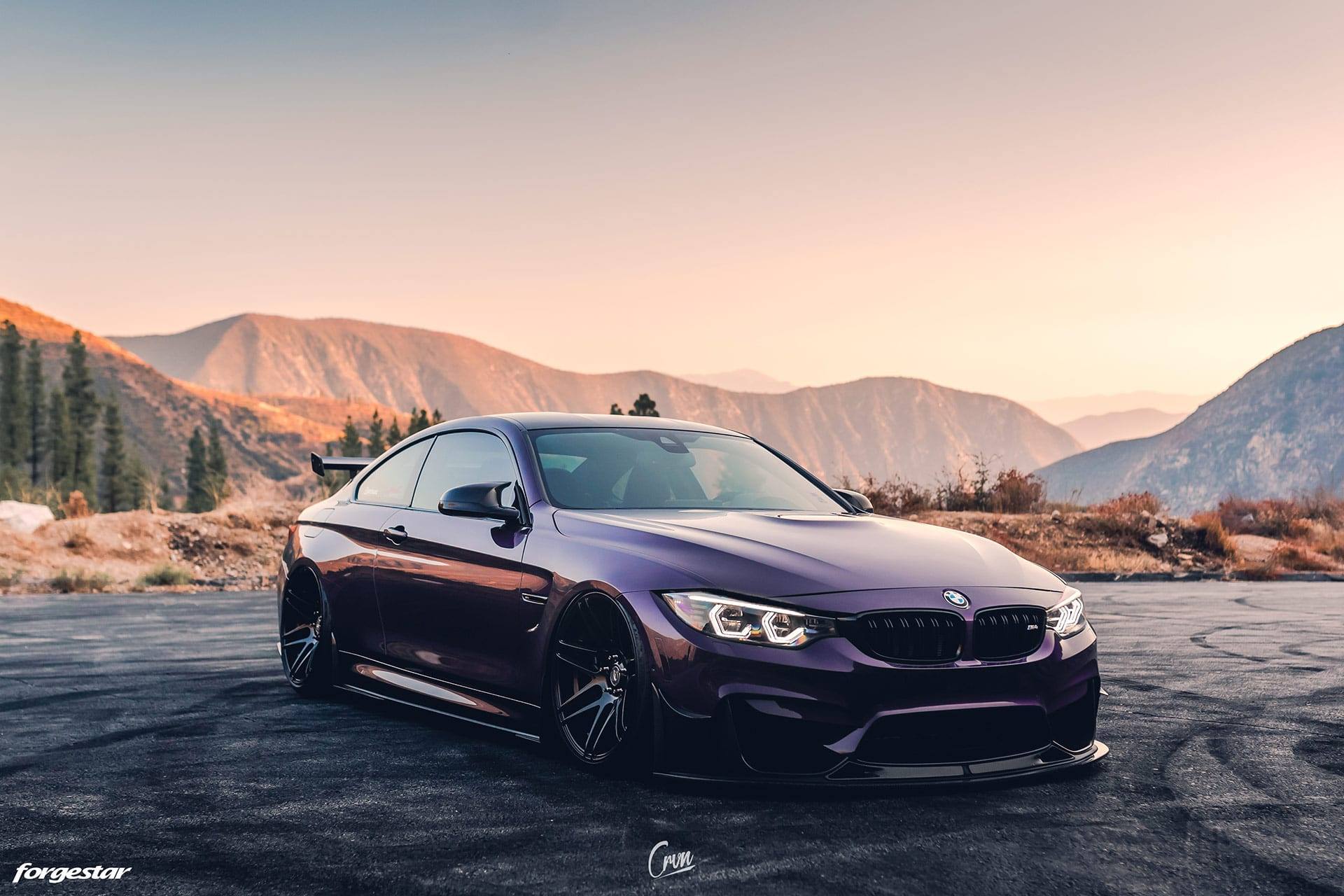 Daytona Violet BMW M4 F82 on Forgestar Wheels. Quite interesting