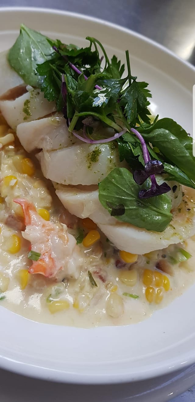 Baby cod roulade over... - UNION Restaurant and Bar Latino