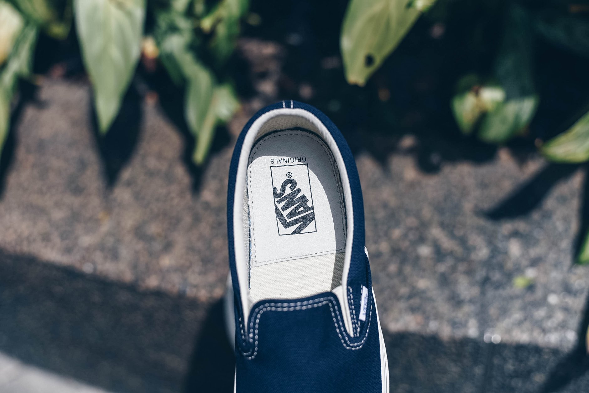 Vans Vault OG Classic Slip-On LX (Navy). This famous style is made 
