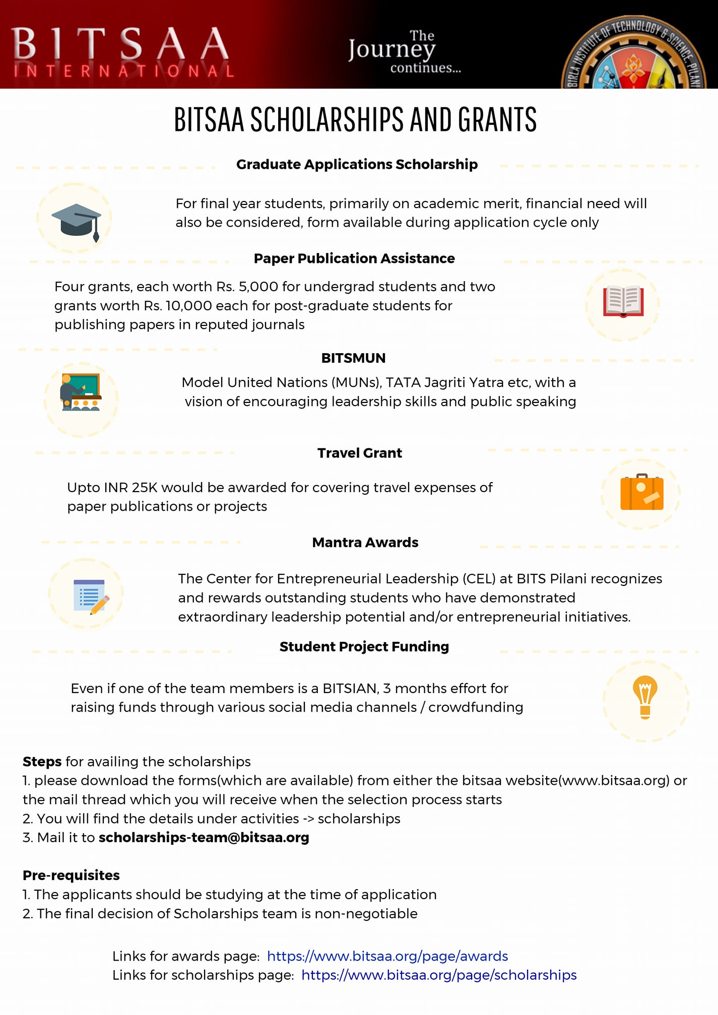 Bitsaa - BITSAA Scholarships & Grants To support and encourage BITSians ...