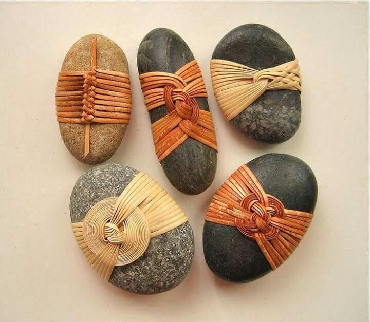 Tied rocks' are some of my favorite pieces by the artist Shizu