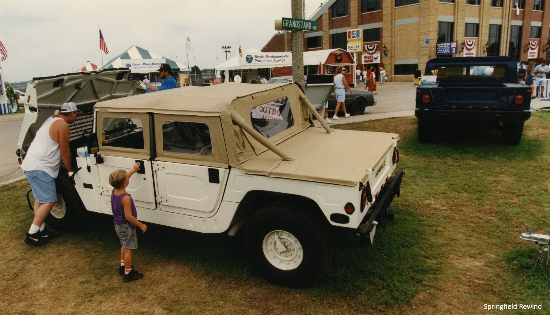 Photo of a Hummer, a military vehicle... - Springfield Rewind