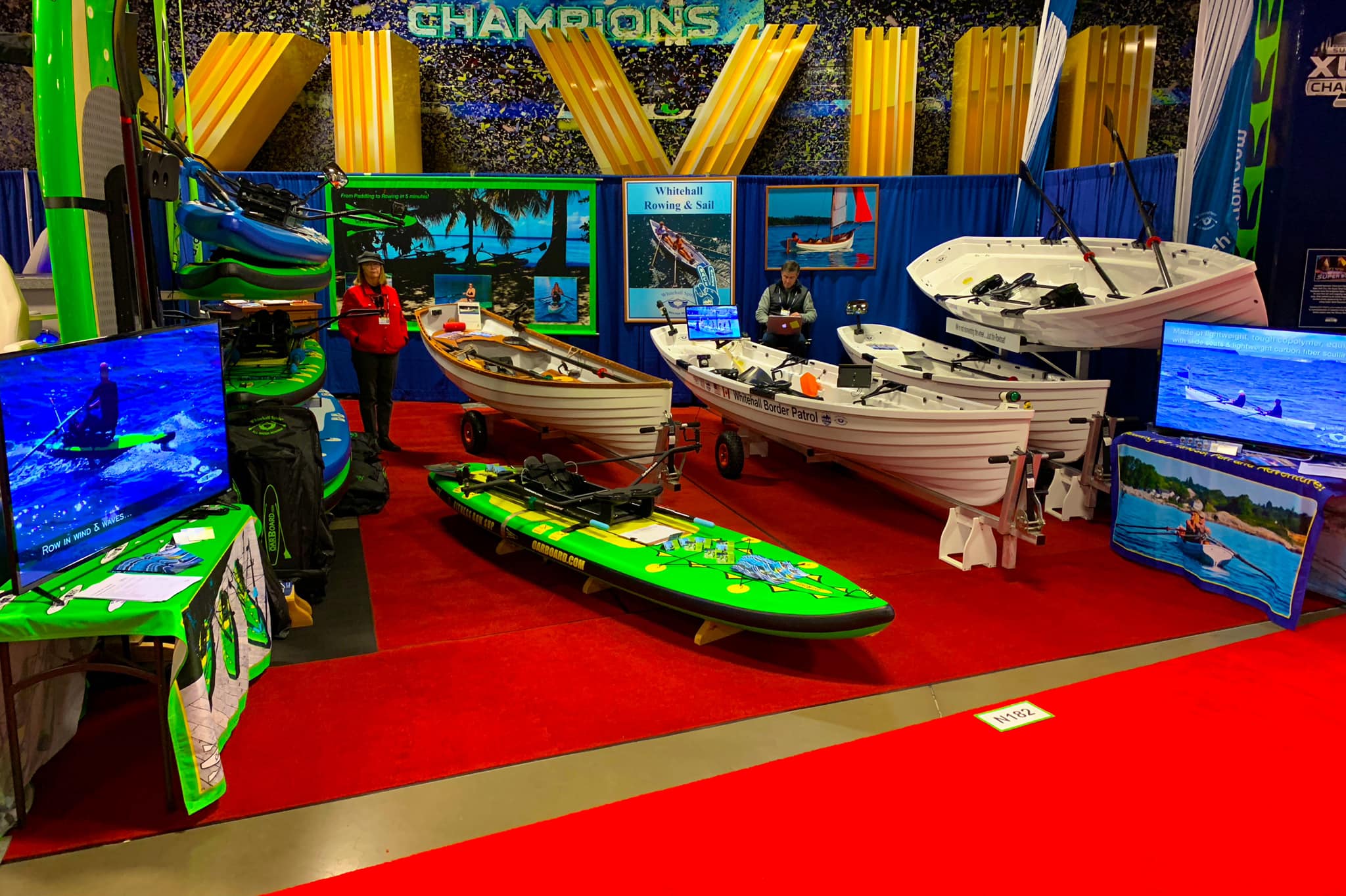 Our display at N 182 at the... - Whitehall Rowing & Sail