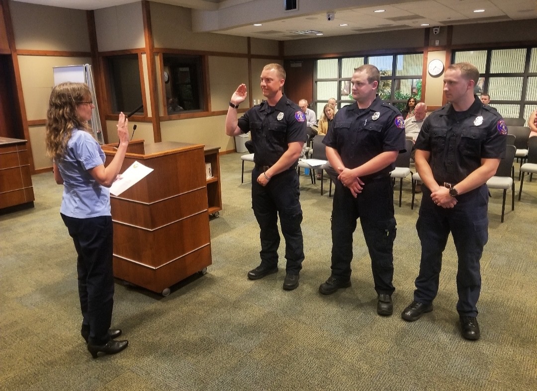 City - Please join us in welcoming our three newest firefighters: Ryan ...