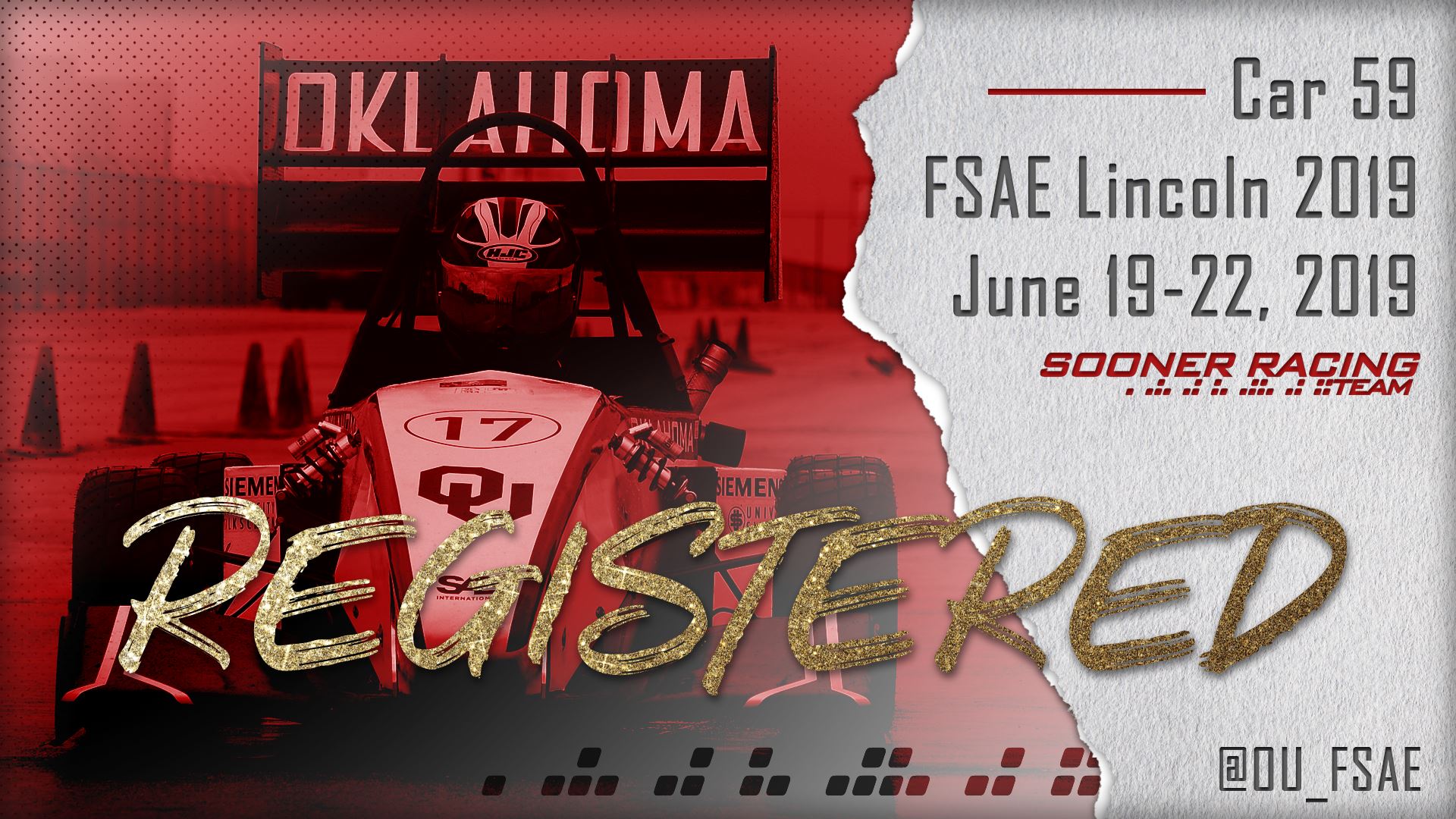 We're officially... - Formula SAE Sooner Racing Team