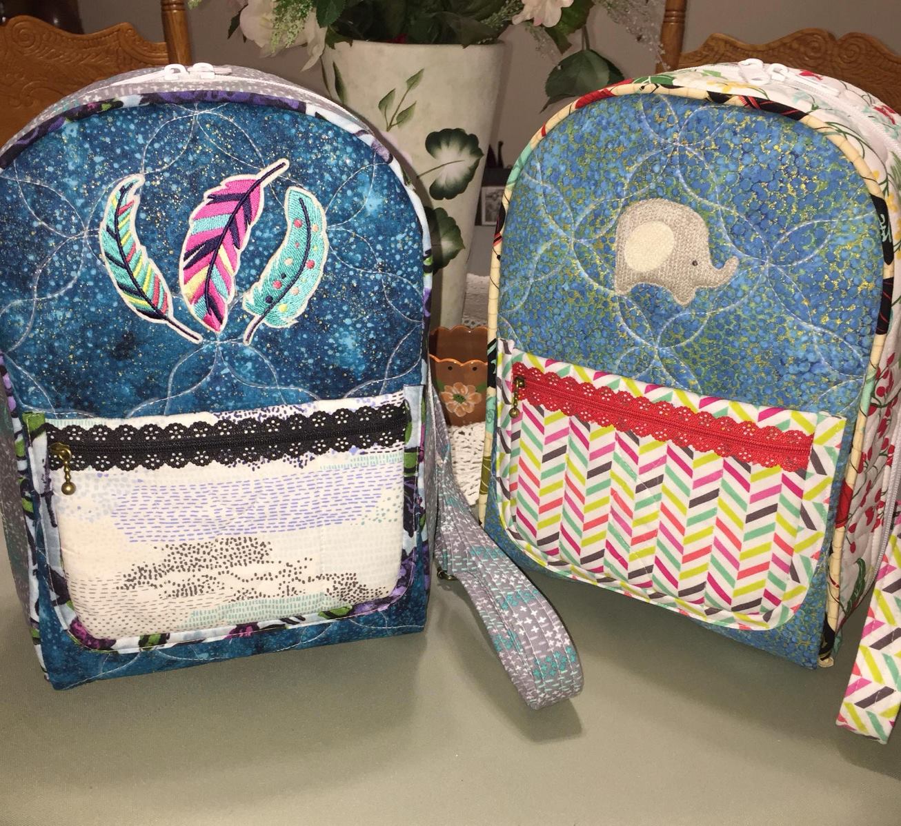 allie mini backpack pattern The Violet by Kaitlyn Howell – Quilt in a Day Let's Sew the Park Mini