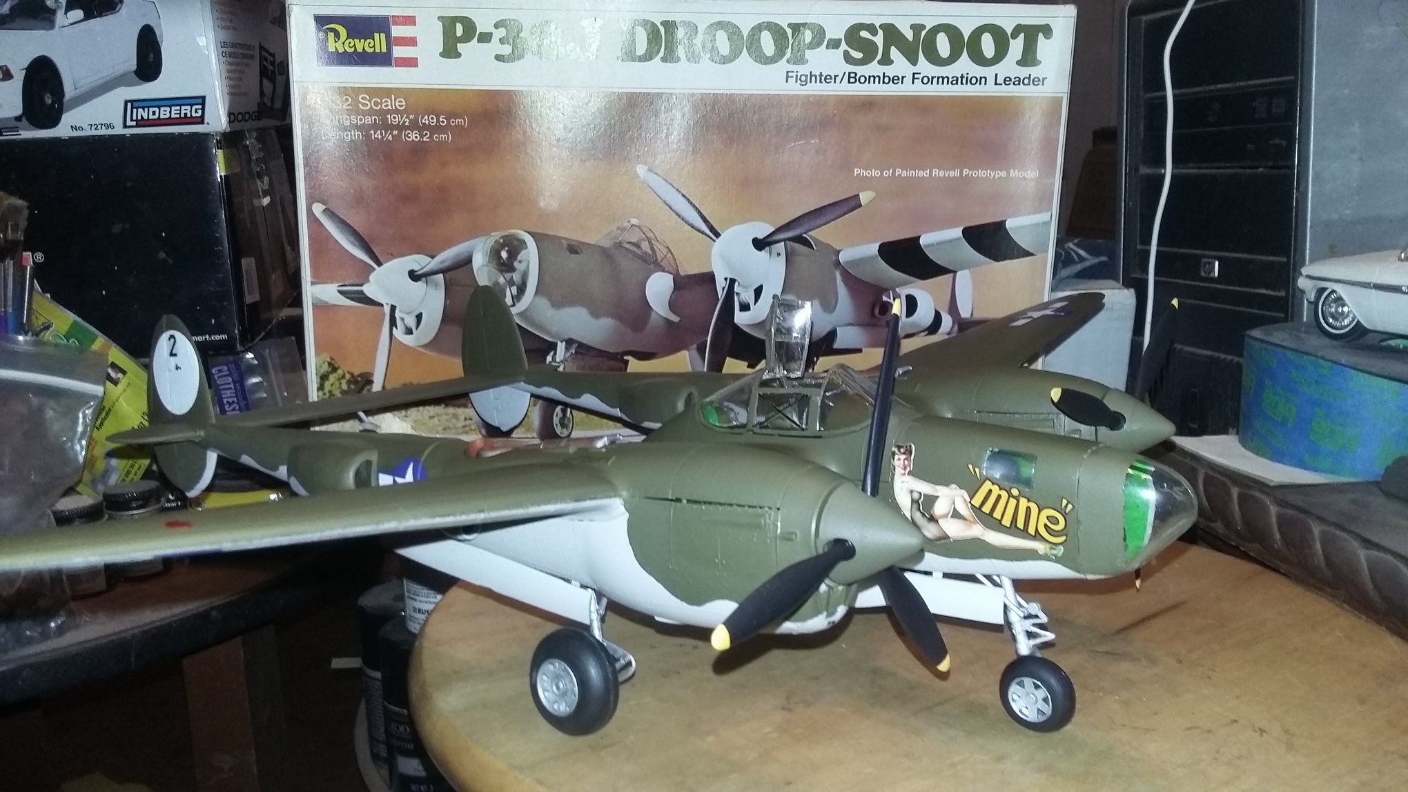 Revell 1/32 scale P38J Pathfinder (Droop Snoot) ALMOST as per