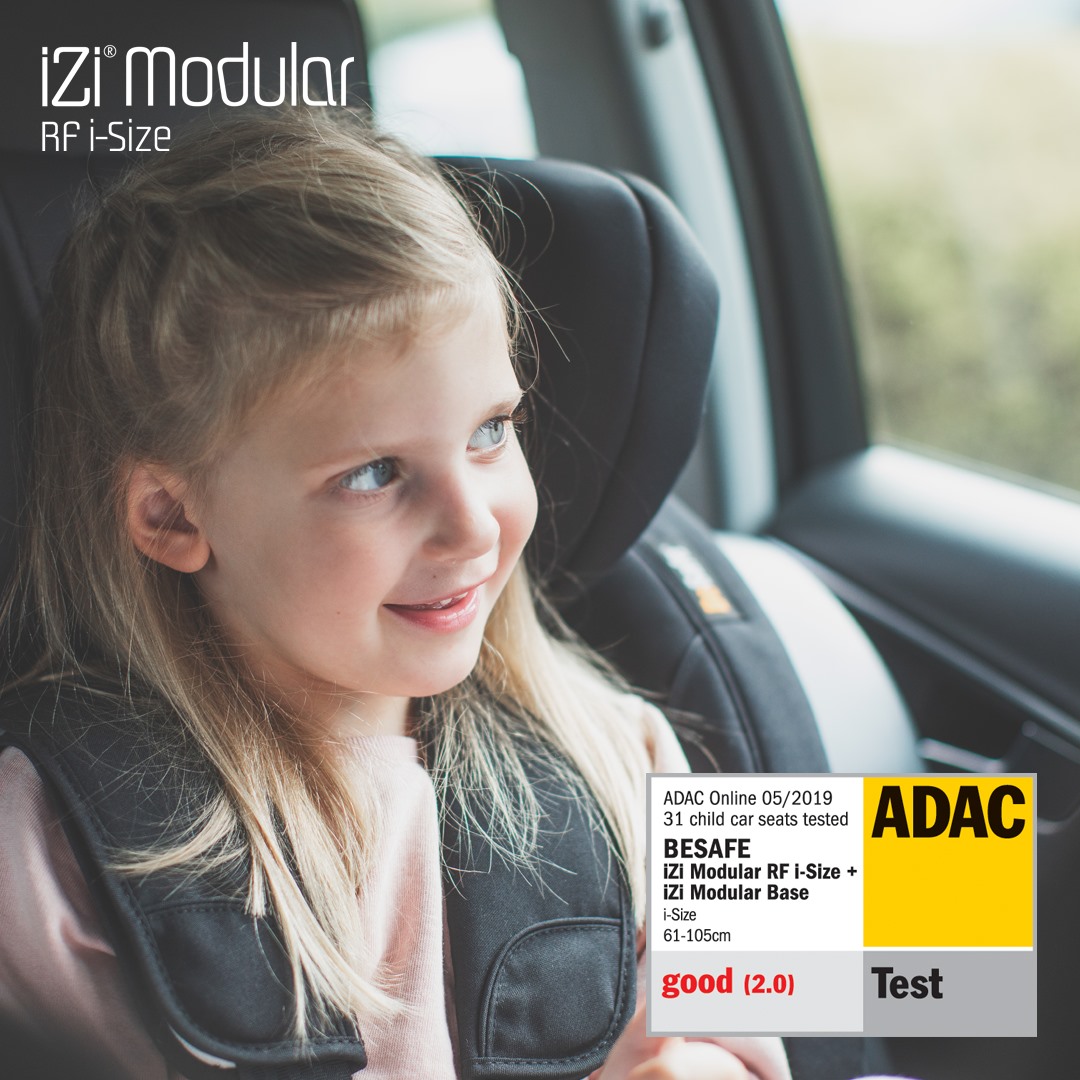 BeSafe - Strong ADAC results of the purely rear facing iZi...