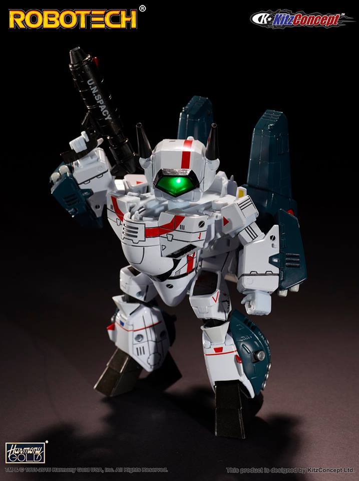 The KitzConcept Super Deformed VF-1J With Fastpack Armor Is Now